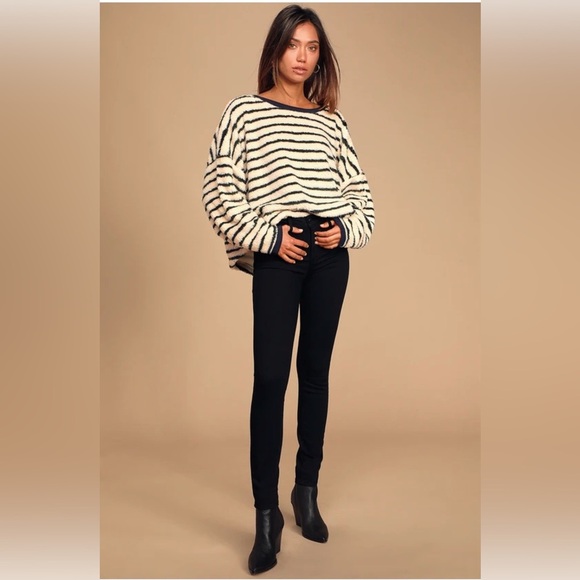 NWT Free People Breton Striped Pullover, size M - Picture 2 of 7